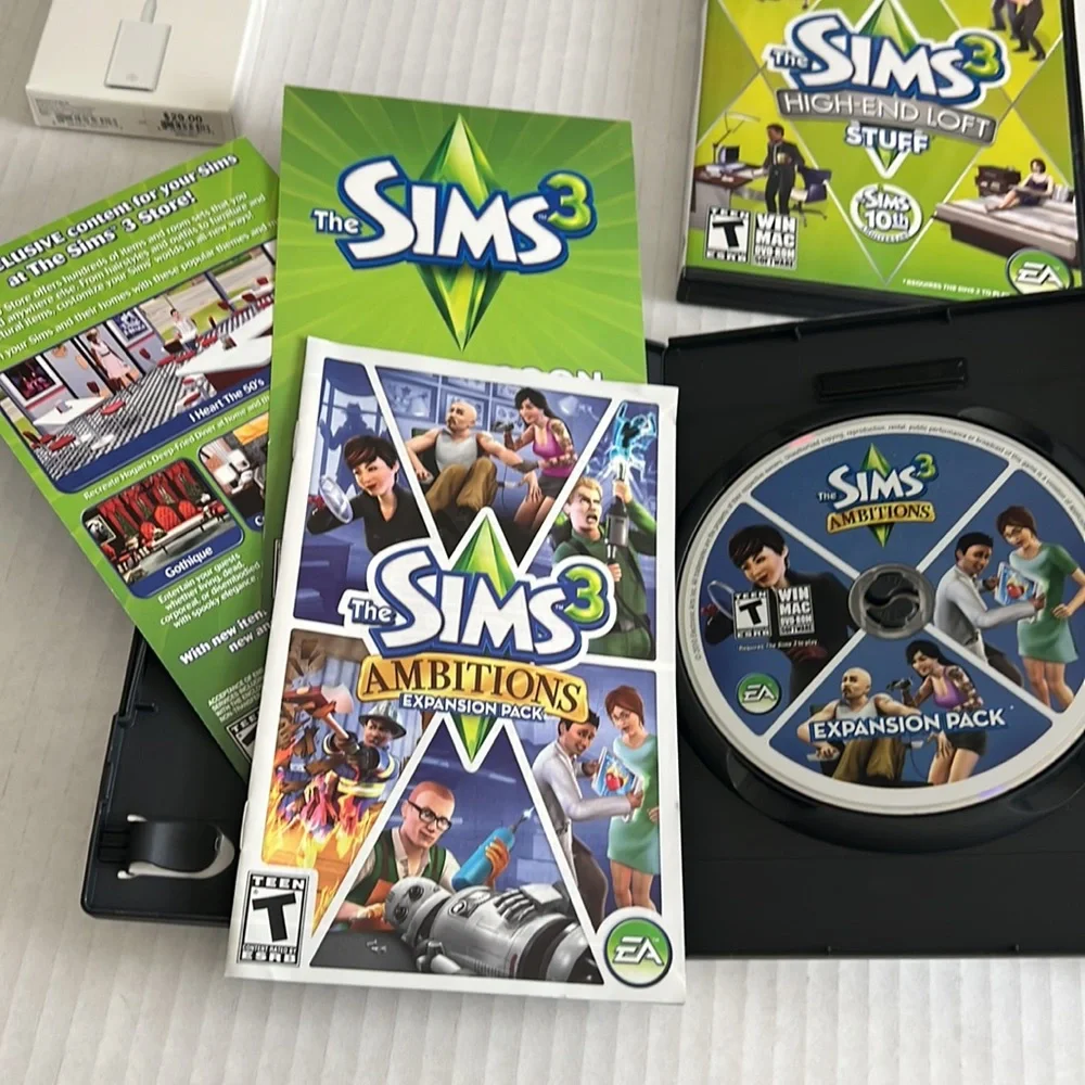 The Sims 3 PC High End Loft Stuff Pack & Ambitions & Generations Expansion Packs